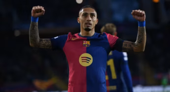 Raphinha se torna brasileiro com mais gols em uma só edição da Champions League