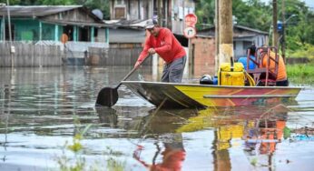 Enchente em Rio Branco: Rio Acre sobe quase 60 centímetros em 24 horas e atinge mais de 40 bairros