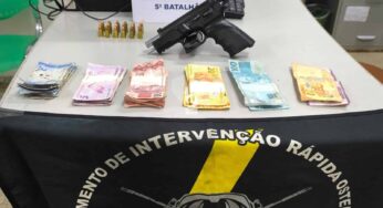Líder do PCC é preso em Epitaciolândia com pistola 9mm durante operação do GIRO do 5º BPM