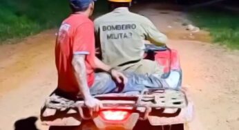 Bombeiros resgatam homem ferido por armadilha em mata no Acre