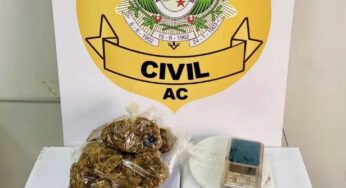 Operação apreende cocaína e maconha em Cruzeiro do Sul; um homem é preso por tráfico