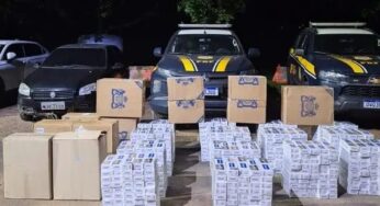 PRF apreende mais de 13 mil maços de cigarros contrabandeados na Rodovia AC-40 e BR-364