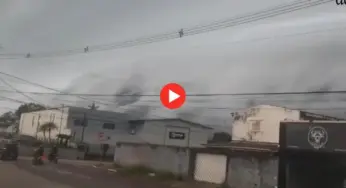 ‘Nuvem prateleira’ chama atenção de moradores em Rio Branco