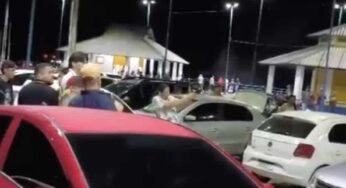 Vídeo: Policial penal dispara tiros para o alto durante confusão e causa pânico em Mâncio Lima