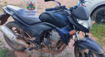 Polícia Militar apreende moto usada em ataque a tiros na Gameleira, em Rio Branco