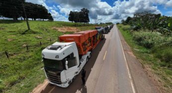 Guerra aos buracos: Enorme comboio de máquinas do DNIT se instala na BR 317
