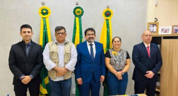 Corregedor do Ministério Público realiza visita institucional à Prefeitura de Assis Brasil