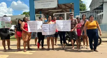 Pais protestam por falta de ar-condicionado na escola Ayrton Senna