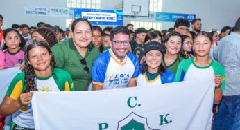 Estado entrega reforma de ginásio e abre Jogos Escolares em Cruzeiro do Sul, numa demonstração de valorização e incentivo ao esporte