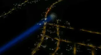 Helicóptero auxilia fiscalização de monitorados durante a madrugada de domingo