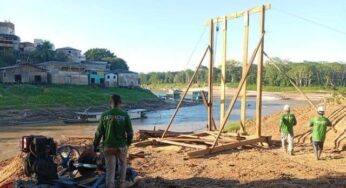 Governo do Acre inicia construção da passarela sobre o Rio Amônia, em Marechal Thaumaturgo