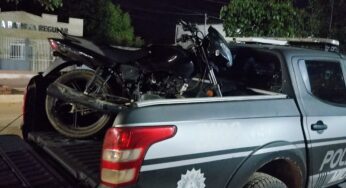 Motocicleta furtada em Rio Branco é recuperada em Brasiléia; mulher alega ter comprado veículo do tio